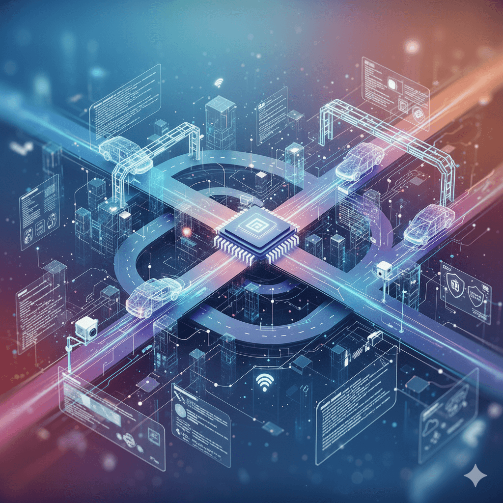 未来感抽象 3D 渐变视觉